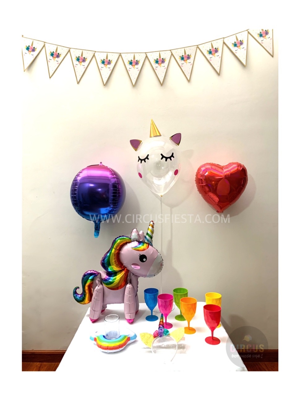 Globos Unicornio Cumpleaños 5 Años
