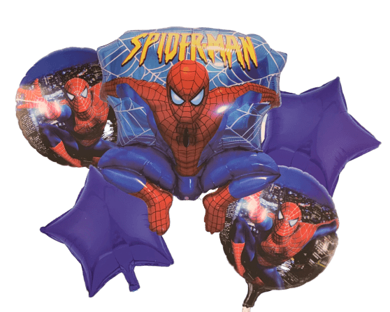 Decoración Spiderman Hombre Araña Para Cumpleaños Color Rojo
