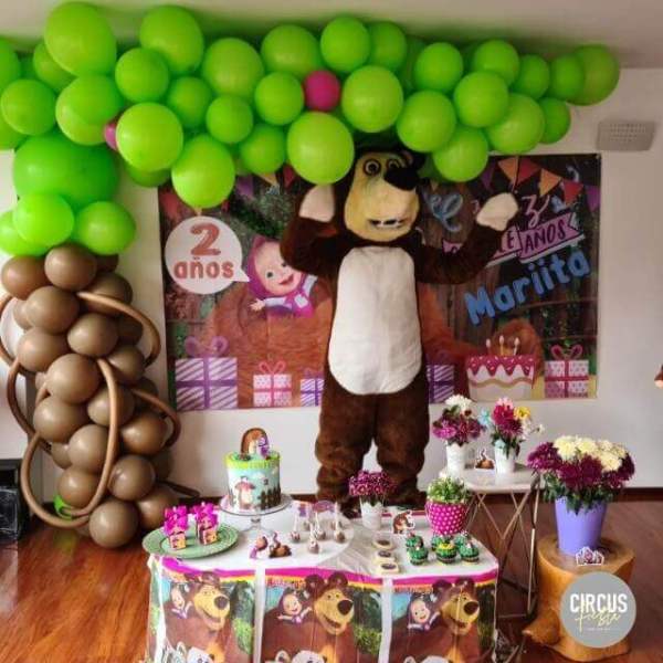 Panda Patético ranura Decoracion Masha y el oso - Circus Fiesta